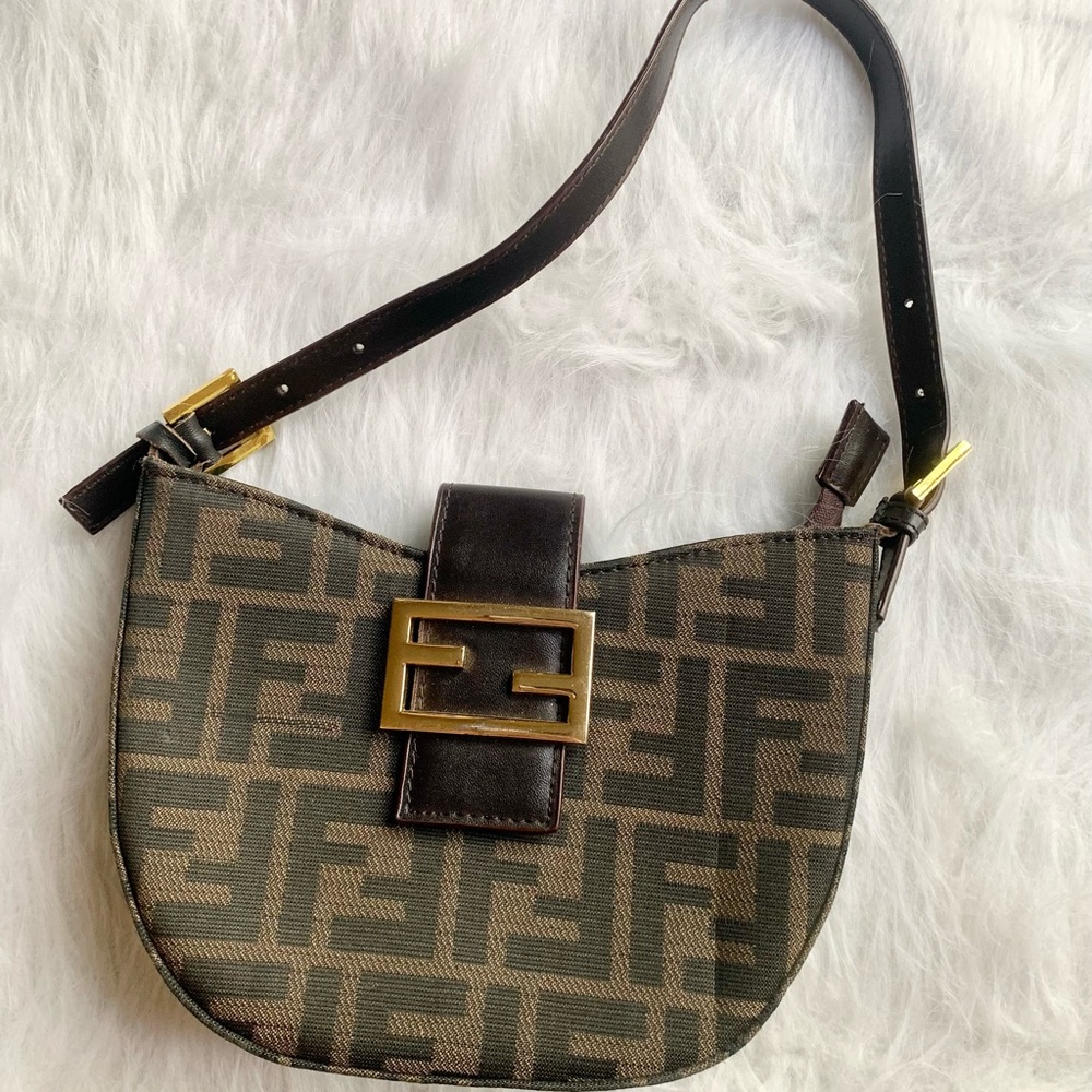 Brown logo handbag